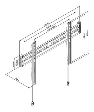 Soporte Fijo De Pared Tv 40 A 65 Pulgadas Nb C3-f