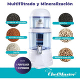 Filtro De Agua Chef Master + Exprimidor Manual De Frutas Blanco