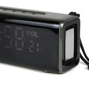 Parlante Radio Fm Reloj Bluetooth Tg-174 Color Negro 110v