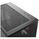 Chasis Gamer Xyz Qubex Black | Argb | Atx | 4 Fans | Type C Negro
