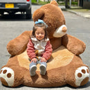 Puff Silla Peluche Oso Gigante 100x90cm