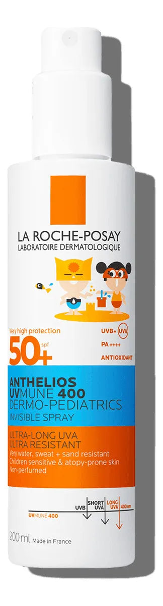 Protector solar infantil La Roche-Posay Anthelios Dermopediatrics 50FPS en spray 200mL