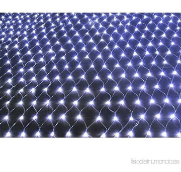 Luces Led Malla 200 Blanca 2x1 Instalacion Navidad Navideña