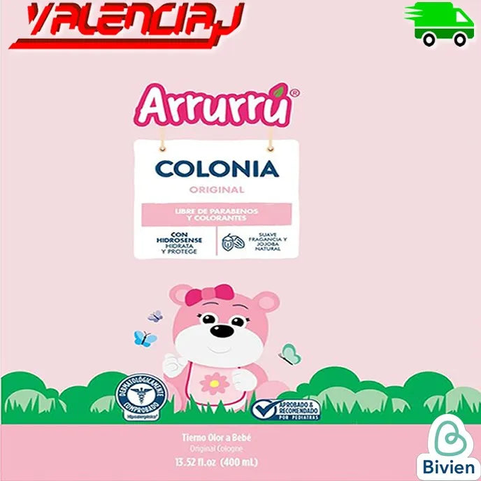 Colonia Bebe Arrurú Original 400+800ml Rosa