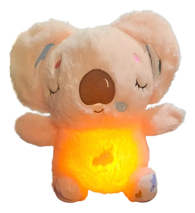 Peluche Que Respira Koala Con Movimiento Juguete Relajante Color Rosa