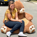 Puff Silla Peluche Oso Gigante 100x90cm