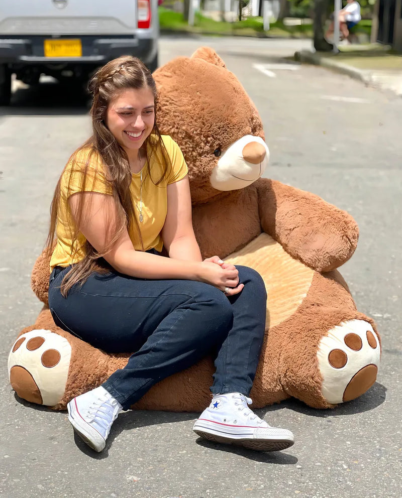 Puff Silla Peluche Oso Gigante 100x90cm