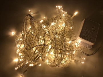 Luces Led Lineal 500 Calida 40m Instalacion Navidad Navideña
