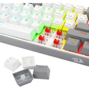 Teclado Wireless Redragon Fizz Pro Rgb 60% White/grey Sw Red Idioma Español Color Del Teclado Blanco/gris
