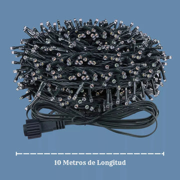 Luces De Navidad Solar Extension Luz Micro Led Navideñas Blanco