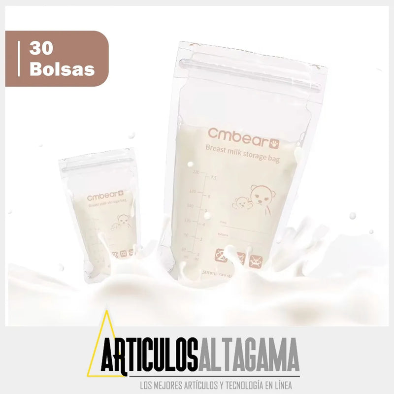 Bolsa Para Almacenamiento De Leche Materna 30 Unidades 220ml