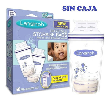 50 Bolsas Recolectoras Almacenar Leche Materna Lansinoh