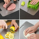 Tabla Para Picar Alimentos Acero Inoxidable Antibacterial Tabla Picar Gris
