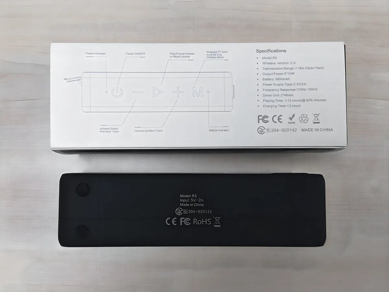 Altavoz Inalámbrico Bluetooth-v5.0 Raymate R5 Ipx7