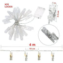 Luz Led Pinza Fotos X20 Luces Gancho Extensión 3m Xwd47 Baterías