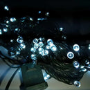 Serie Navideña Luz Led Blanca X200 Luces Cable Verde Paq. X8