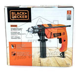 Taladro Percutor Eléctrico De 13mm Black+decker Hd555 550w - Naranja - 60 Hz