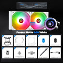 Enfriamiento Liquido Pc Cpu 240 Mm Argb Lga 1700 Am5 Blanco