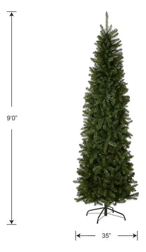 Árbol Artificial Delgado Kingswood Fir 9 Pies