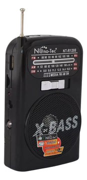 Parlante Bluetooth Antena Radio Batería Recargable Linterna Diseño