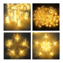 Extensión Luces Led Estrella Decoración Navideña Cálida Arbo Cálida