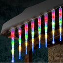 Luz Led Navideña Tubo De 10 Hielos X3 Metros Multicolor