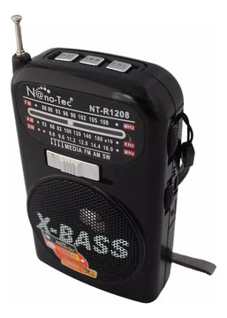 Parlante Bluetooth Antena Radio Batería Recargable Linterna Diseño