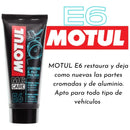 Motul E6 Brillador Partes Cromadas + Shampoo Autobrillante