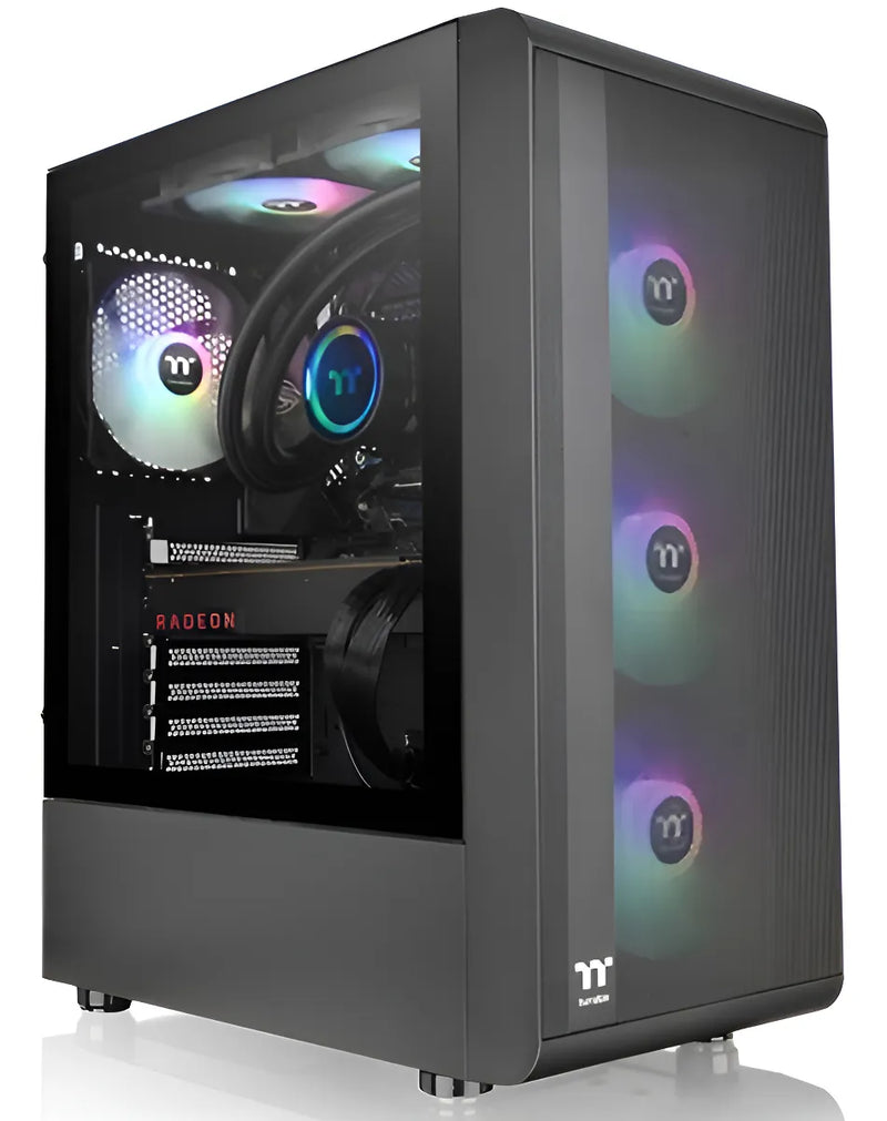 Gabinete Gamer Thermaltake S200 Tg Argb Black 3x120mm Rgb F