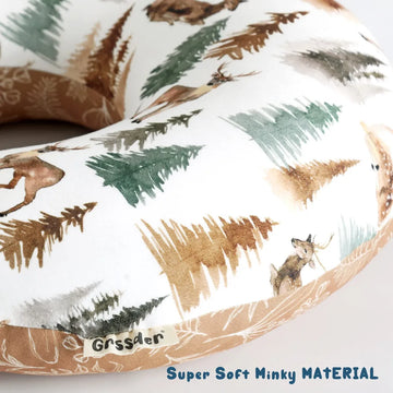 Grssder Funda De Almohada De Lactancia Elstica Minky Extrabl