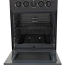 Estufa Romero Vidrio Haceb 50 Cms Gas Natural Negra Color Negro 120