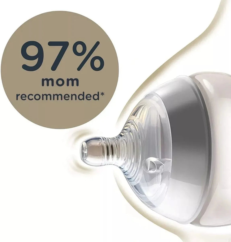Tetero Tommee Tippee Closer To Nature 9 Oz Blanco Liso