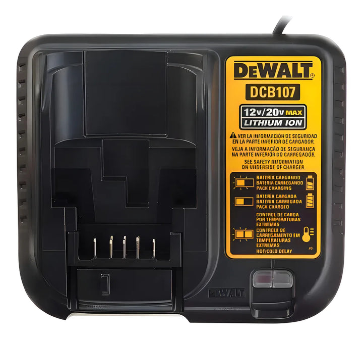 Taladro percutor atornillador inalámbrico de 13mm DeWalt DCD7781D2-B2 + 2 baterías de 2Ah + accesorio con maletín de transporte