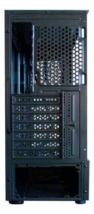 Chasis Unitec X3106b Tira Led Negro + 1 Fan Rgb