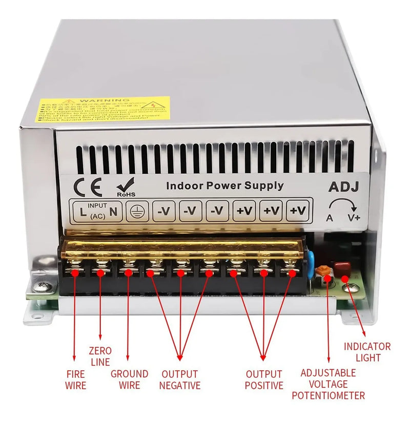 Regulación Por Perilla Poder De Conmutación 24v1000w