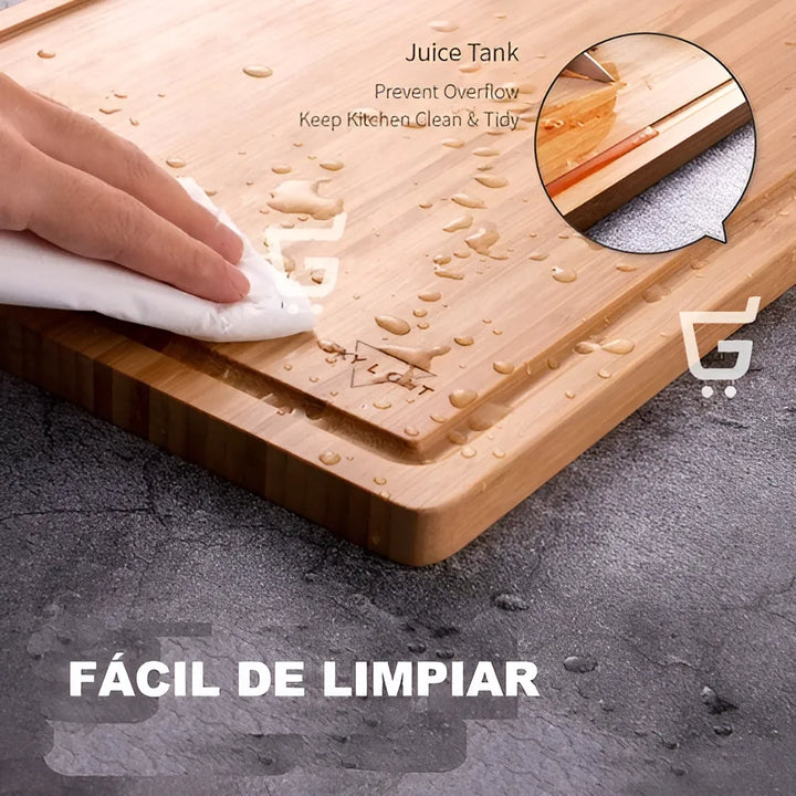 Tabla De Madera Para Picar Alimentos Libre De Bpa Bambú