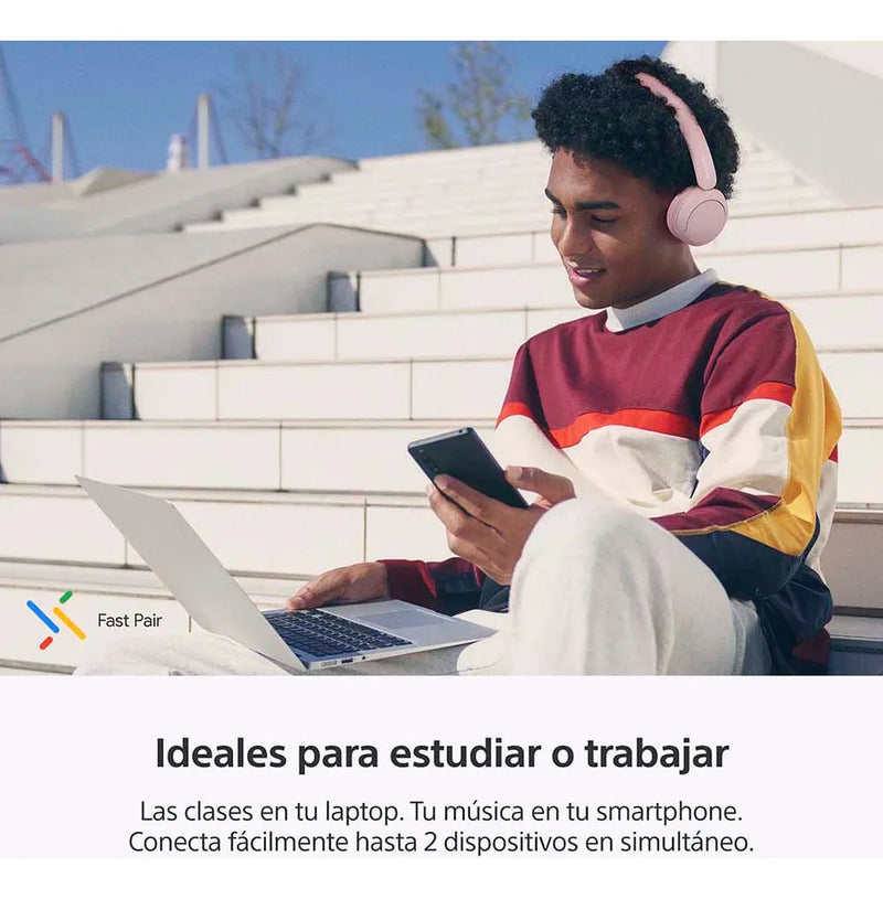 Audífonos Inalámbricos Wh-ch520 Rosado Sony