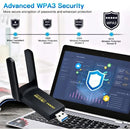 Fenvi Adaptador Usb 3.0 Wifi 6 Ax1800 - Antena Externa