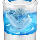 Mini Lavadora Portátil, Semiautomática Azul Claro