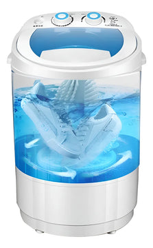 Mini Lavadora Portátil, Semiautomática Azul Claro
