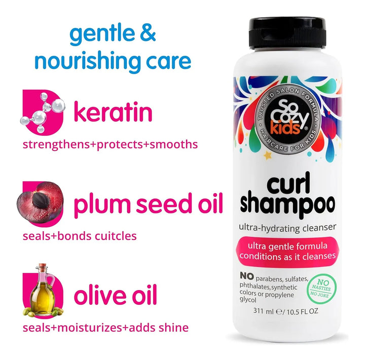 Champú Hidratante Socozy Curl Para Niños | Sin Parabenos