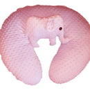 Almohada Cojín Materno De Lactancia Multiusos Color Rosa Claro