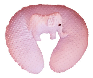 Almohada Cojín Materno De Lactancia Multiusos Color Rosa Claro
