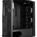 Chasis Gabinete Caja Gamer Turbo Z8 5 Ventiladores Azul Negro