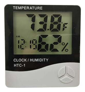 Termohigrometro Digital Higrometro, Humedad, Reloj, Alarma