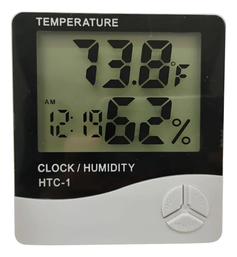 Termohigrometro Digital Higrometro, Humedad, Reloj, Alarma