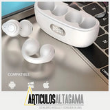Audífonos Conducción Ósea De Clic Inalámbricos Bluetooth Color Blanco
