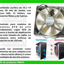 Zfan14 Ventilador 12v 14 Centimetros Molex 3 Pines Computoys