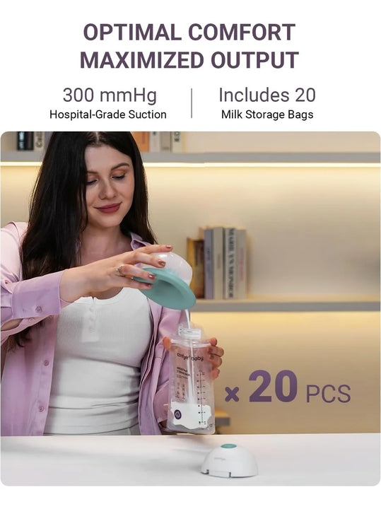 Extractor De Leche Calentado Manos Libres Con Succión