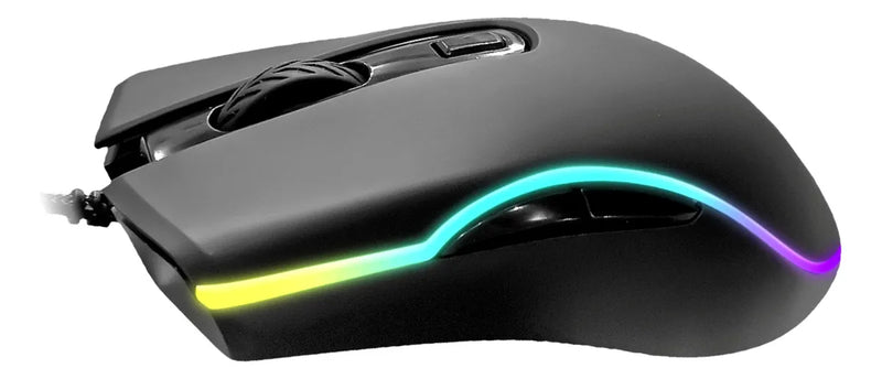 Combo Teclado Y Mouse Iceberg Optimus Mk12 Mecánico Rgb Pad Mouse Negro Teclado Negro